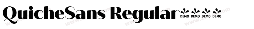 QuicheSans Regular字体转换